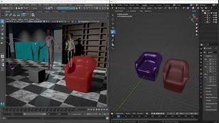 Videoguide - Export from Maya Import into Blender, Exporting in OBJ and FBX Formats, Imported Asset
