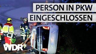 Unfall bei Blitzeis: Auto droht den Abhang runterzurutschen | S07/E06 | Feuer & Flamme | WDR