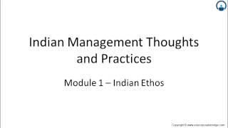 Indian Management Ethos and Practices