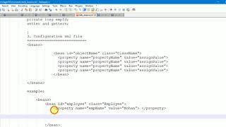 4. Example Of SpringConfiguration XML