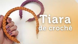 Tiara de crochê em fio de malha - FÁCIL e RÁPIDA | por Ju quem fez