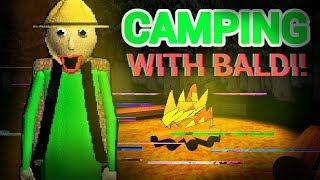 Camping with Baldi! (Baldis Basics Field Trip Demo & ENDING)