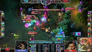 TheOddOne epic Suicide Baron Steal | TSM vs OMG | Worlds 2013 Day 1