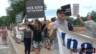 Protesters Demand David Koch's Removal from Smithsonian Board