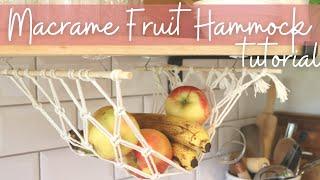 MACRAME FRUIT HAMMOCK | DIY MACRAME FRUIT HAMMOCK | HOW TO MAKE A MACRAME FRUIT HAMMOCK FOR KITCHEN