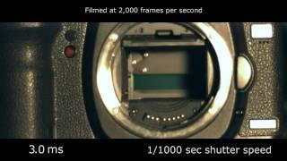 Slow motion camera shutter - Canon 5D Mark II 2,000 fps
