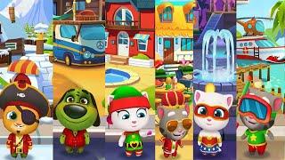 Talking Tom Gold Run -  All levels - Gameplay Mobile, Android - iOS - Full Screen