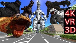 【MMD VR180】 MechaGodzilla ＆ Godzilla gathers (メカゴジラ＆ゴジラが集まる)