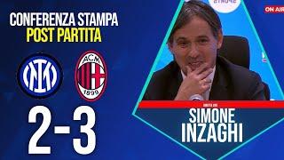 CONFERENZA INZAGHI post INTER-MILAN 2-3 | LE PAROLE DI INZAGHI 6/01/25