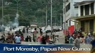Riot breaks out in Port Moresby, Papua New Guinea - Ariku vs Goilala