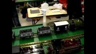 G-SCALE 45mm &16mm LIVE STEAM PORTABLE LAYOUT @ BRIGHTON MODELWORLD 2013