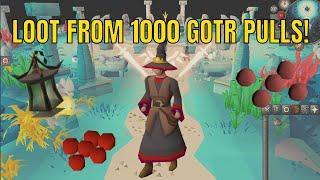 Loot from 1000 Guardians of the Rift Pulls - OSRS