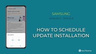 How to Schedule Update installation - Samsung [Android 11 - One UI 3]