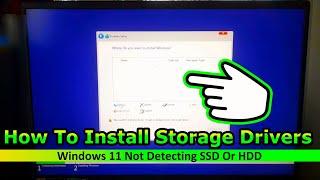 How To Install Storage Drivers – Windows 11 Not Detecting SSD or HDD