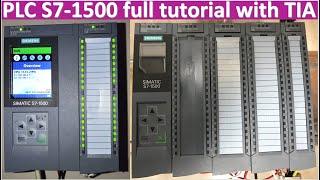 PLC S7-1500 full tutorial with TIA Portal V17 in 11 hours