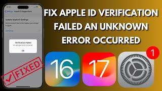 How To Fix “Apple ID Verification Failed” Unknown Error