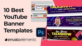 10 Best YouTube Banner Templates for Photoshop