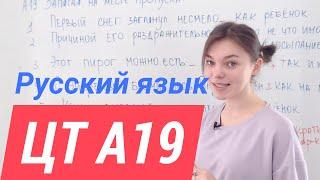 ЦТ А19.  Запятая перед "как"