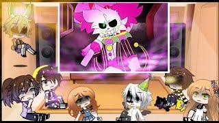 Afton family + Ennard & Glitchboi reacts to Piggy Memes || Gacha club || FnaF(Credits in descriptn)