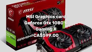 GAMECARTEL - MSI Graphics card Geforce Gtx 1080 ti Gaming X