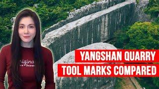 Tool Marks on Ancient Yangshan Monument Match Modern Machine Marks