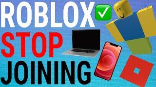 How To Stop People From Joining Your Games on Roblox (PC & Mobile)