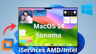Install MacOS Sonoma 14 on VMware | iServices works, AMD/Intel
