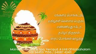 Happy Pongal Wishes by Mainland resorts & Spa, #kolaahalam #yercaud