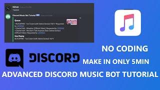 How to make a discord music bot? | No Coding | No API | very advanced