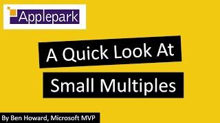 Small multiples in Power BI