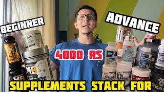 Supplements Stack For “ BEGINNER “ & “ ADVANCED “  | Natural Bodybuilding