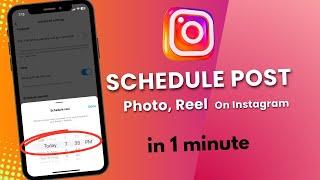 how to schedule Instagram post ￼|| Instagram auto post Reel, Photo  ￼