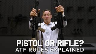 Pistol vs Rifle, vs SBR: ATF Rules Explained