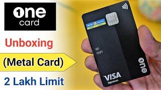 One Metal Card Unboxing 2024 | One Card Unboxing | One Credit Card Unboxing 2024|One Card metal 2024