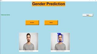 Gender prediction GUI Project using and Python / Deep learning  #tensorflow #Deeplearning #Python