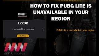 How to Fix PUBG LITE is unavailable in your region
