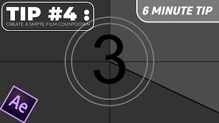 After Effects TIP #4. Create a SMPTE Film Countdown.