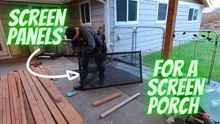 Making Screen Panels for a Screen Porch - Agile Remodeling Handyman - Kenmore, WA