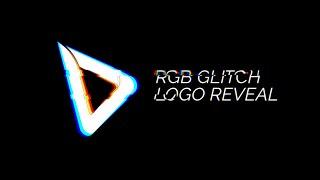 RGB Glitch Logo Reveal  Logo Version