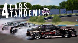 TANDEM Drifting w/ 350hp Nissan 180SX at Mobara | Assetto Corsa [VR] Gameplay