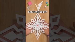 DIY CAPTIVATING CHRISTMAS CRAFTS |  HOW TO MAKE PAPER SNOWFLAKE STEP BY STEP