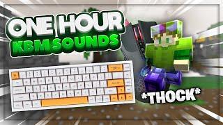 1 HOUR | Bedwars Keyboard and Mouse Sounds