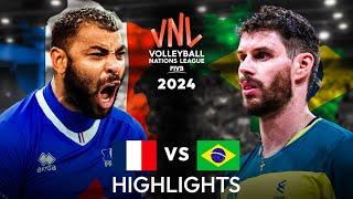 LEGENDARY MATCH | BRAZIL vs FRANCE | Men's VNL 2024