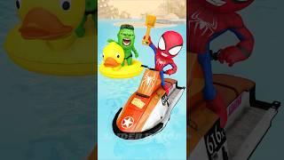 Bad father with son toy friends #19 | Marvel Toys #gta #spiderman #funnyvideo #shorts #homemaranha