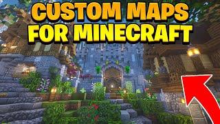 How to Get CUSTOM MINECRAFT MAPS on MINECRAFT WINDOWS 10 EDITION!