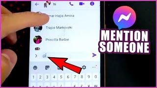 How to mention someone on messenger (Group Chat)