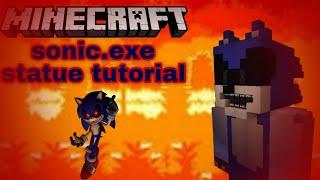 Minecraft tutorial: sonic.exe statue (creepypasta/creepypasta sonic)