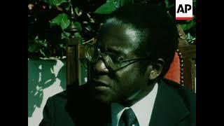 UPITN 2/1/80 MUGABE INTERVIEWED ON DEATH OF GENERAL TONGOGARA ON BOXING DAY