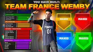THE BEST VICTOR WEMBANYAMA BUILD IN NBA 2K24 is a CHEAT CODE… BEST “TEAM FRANCE” WEMBY BUILD NBA2K24