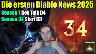 Die ersten Diablo News 2025 | S7 in D4 / S34 in D3